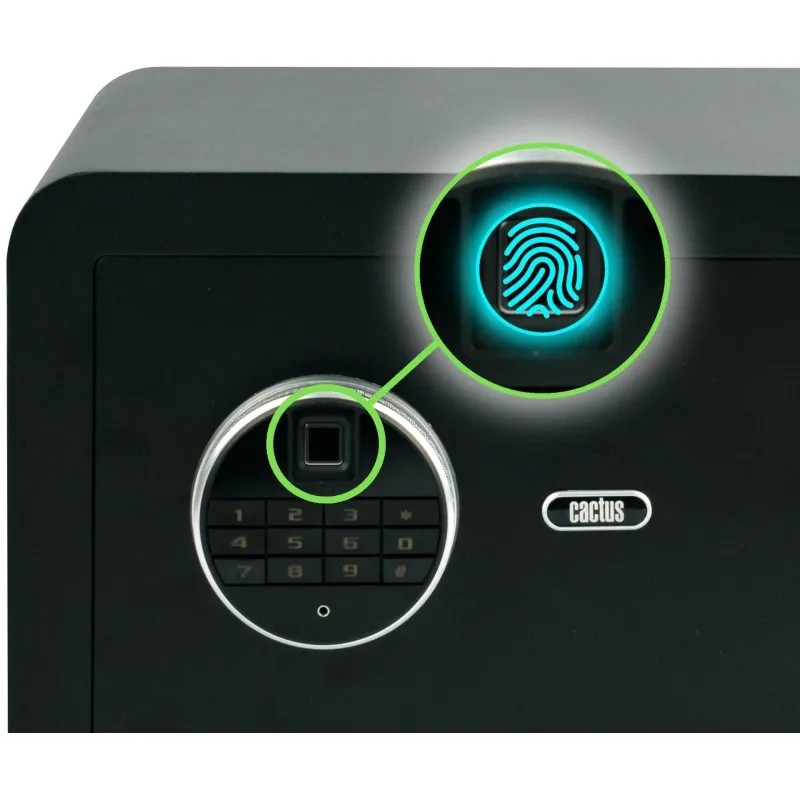 Сейф мебельный Cactus CS-SF-F25 черн,взломостойкий, э.замок, 250х350х300