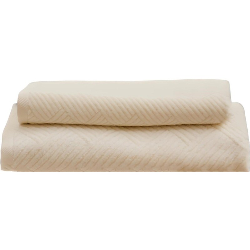 Набор полотенец махровых TAC VENTURA 50х90,70х140 500 г/м2 WHITE, белый