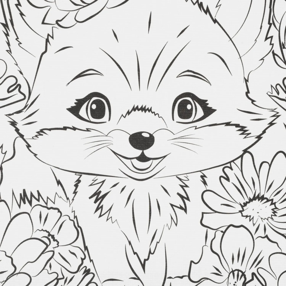 Набор д/дет тв-ва холст для росписи 15x15см лис МУЛЬТИ АРТ CANV15X15-118859 Набор д/дет тв-ва холст для росписи 15x15см лис МУЛЬТИ АРТ CANV15X15-118859