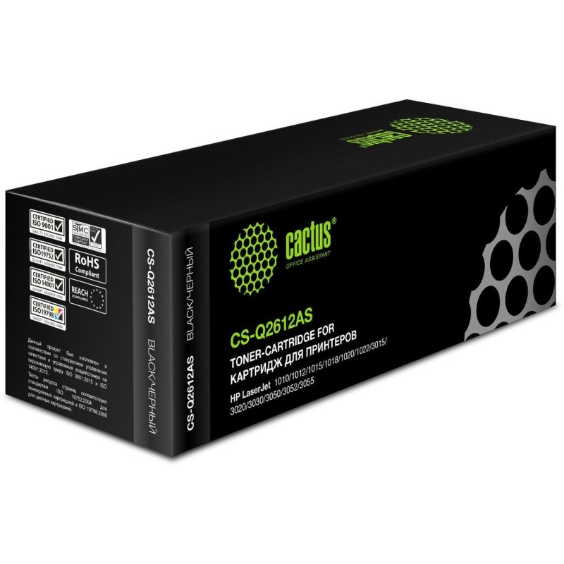 Картридж лазерный Cactus Q2612A чер. для HP LJ 1010/1012/1015/1018/1020