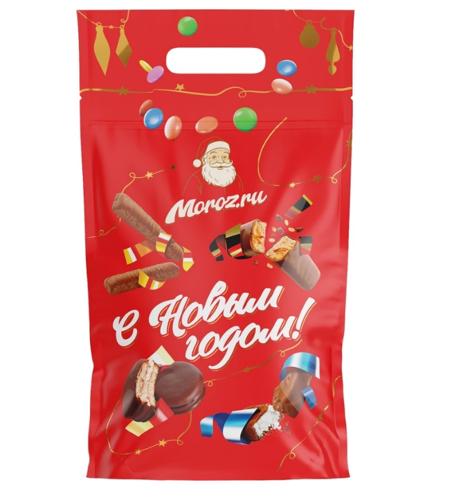 Новогодний сладкий подарок Moroz.ru Дой-пак 500 г