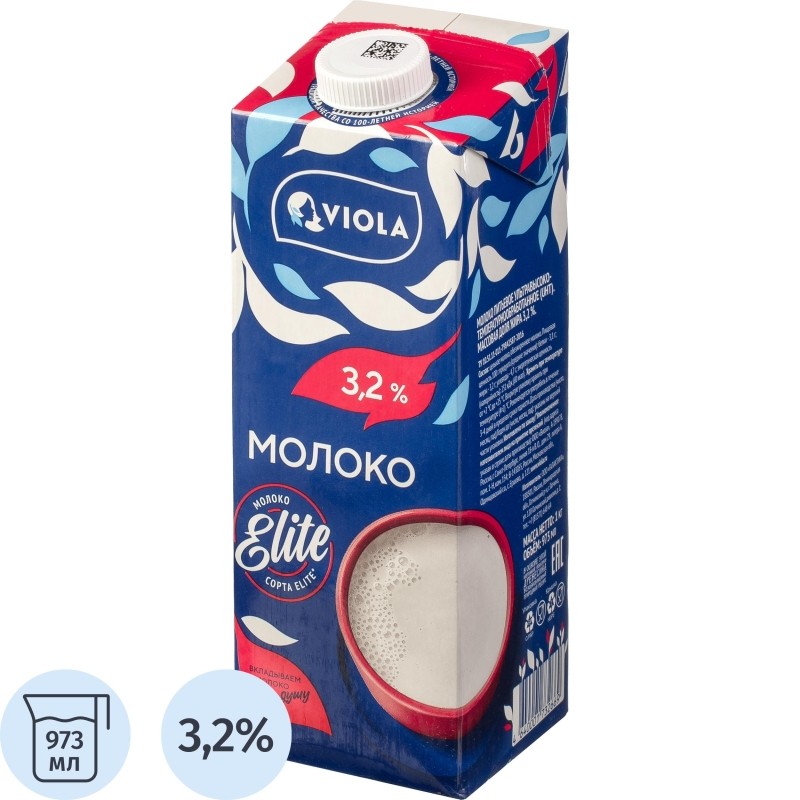 Молоко Viola UHT 3,2%, 1кг