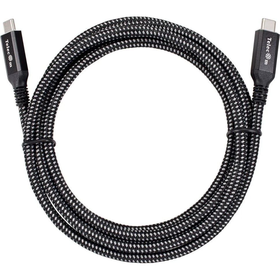 Кабель USB4 TypeCM/CM 8K@30Hz, 40GBps, PD 240W, медь Telecom 2м <TUS840-2M Кабель USB4 TypeCM/CM 8K@30Hz, 40GBps, PD 240W, медь Telecom 2м <TUS840-2M