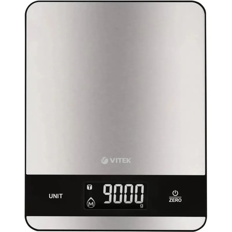 Весы Vitek Euphoria VT-7990,кухонные электронные,макс.вес:10кг стальной