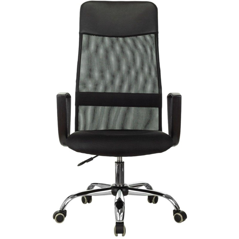 Кресло VB_EChair-510 TW сетка/ткань черный хром