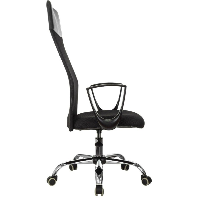 Кресло VB_EChair-510 TW сетка/ткань черный хром