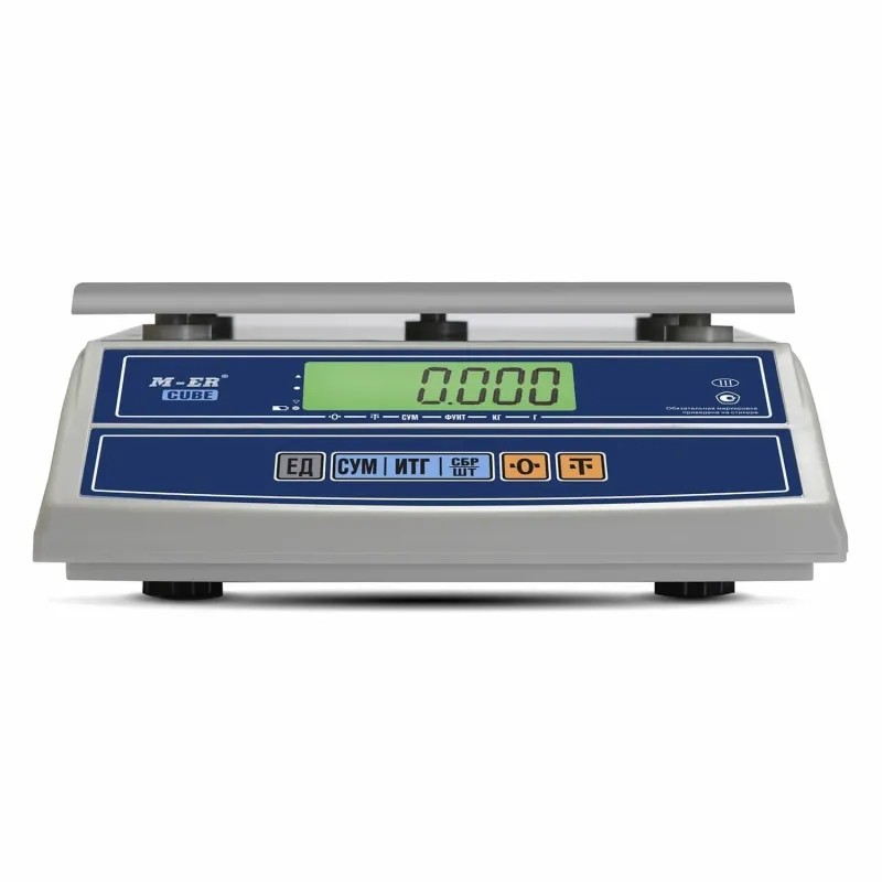 Весы фасовочные настольные M-ER 326AF-32.5 Cube, LCD (255x210 мм)
