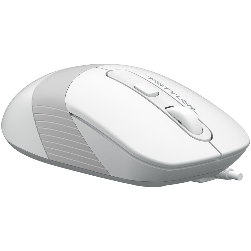 Мышь компьютерная A4Tech Fstyler FM10S белый/серый 1600dpi/USB/4but