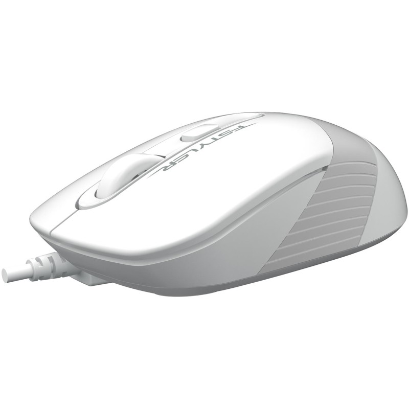 Мышь компьютерная A4Tech Fstyler FM10S белый/серый 1600dpi/USB/4but