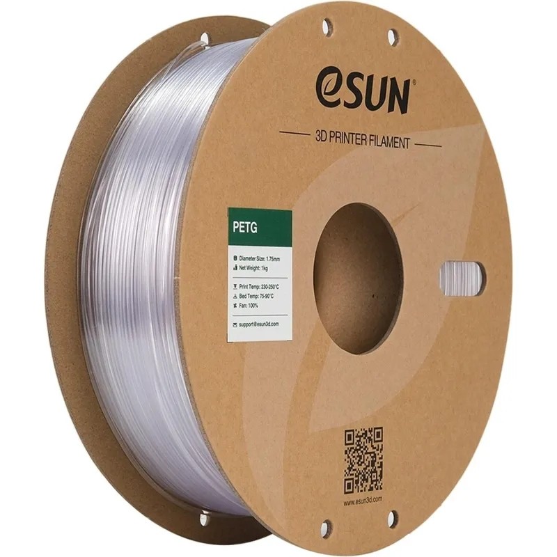 Катушка PETG-пластика ESUN 1.75 мм 1кг., натуральная (PETG175N1)