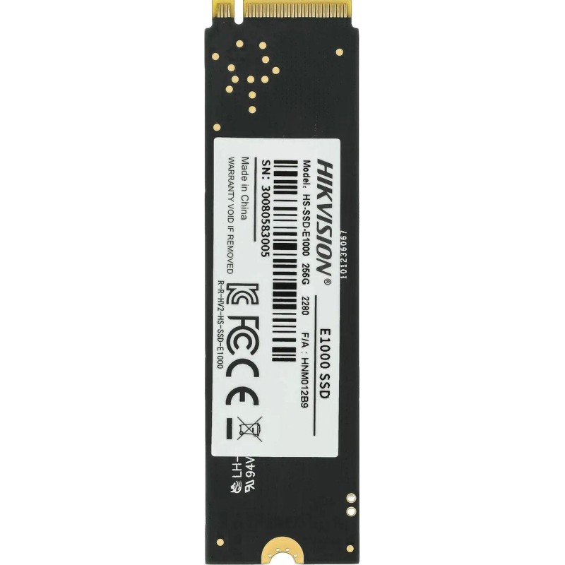 SSD Накопитель Hikvision PCIe 3.0 x4 256GB (HS-SSD-E1000/256G)