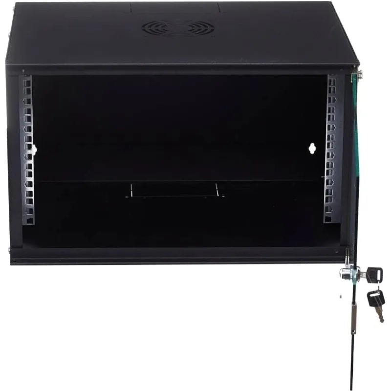 Шкаф настенный телеком. NEOMAX 6U (520х400) NM-CBWM-6U5240GKL-301-BK