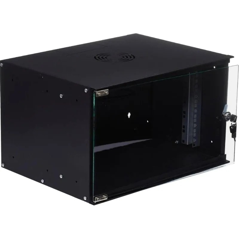 Шкаф настенный телеком. NEOMAX 6U (520х400) NM-CBWM-6U5240GKL-301-BK