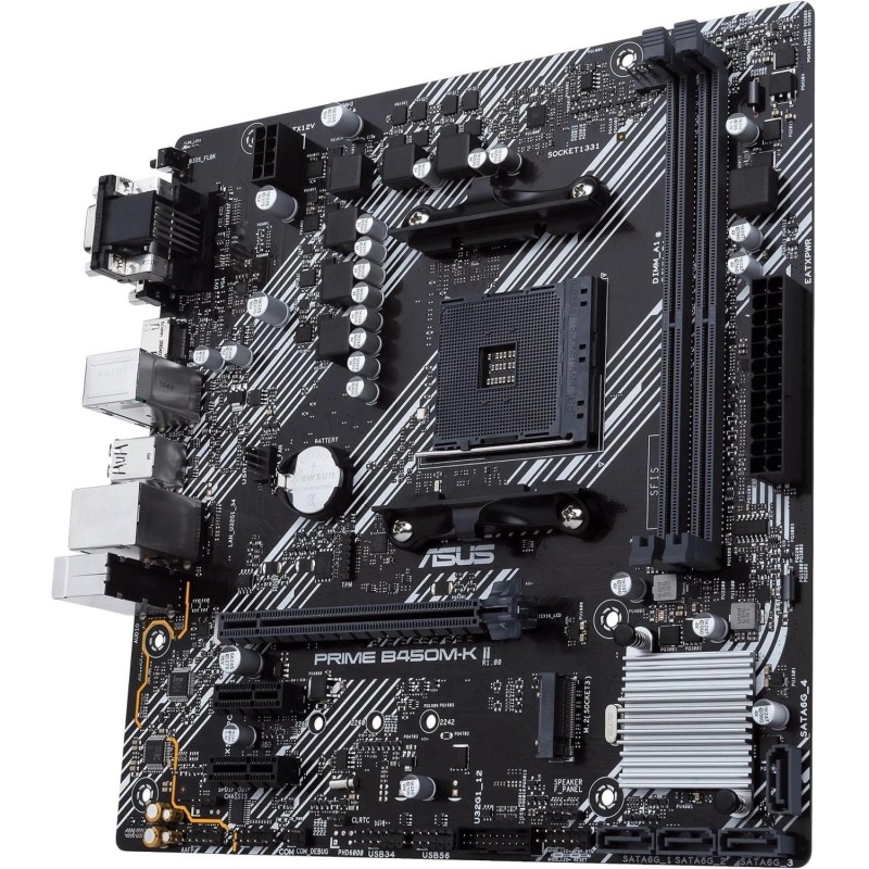 Материнская плата Asus PRIME B450M-K II Soc-AM4 2xDDR4 mATX VGA+D
