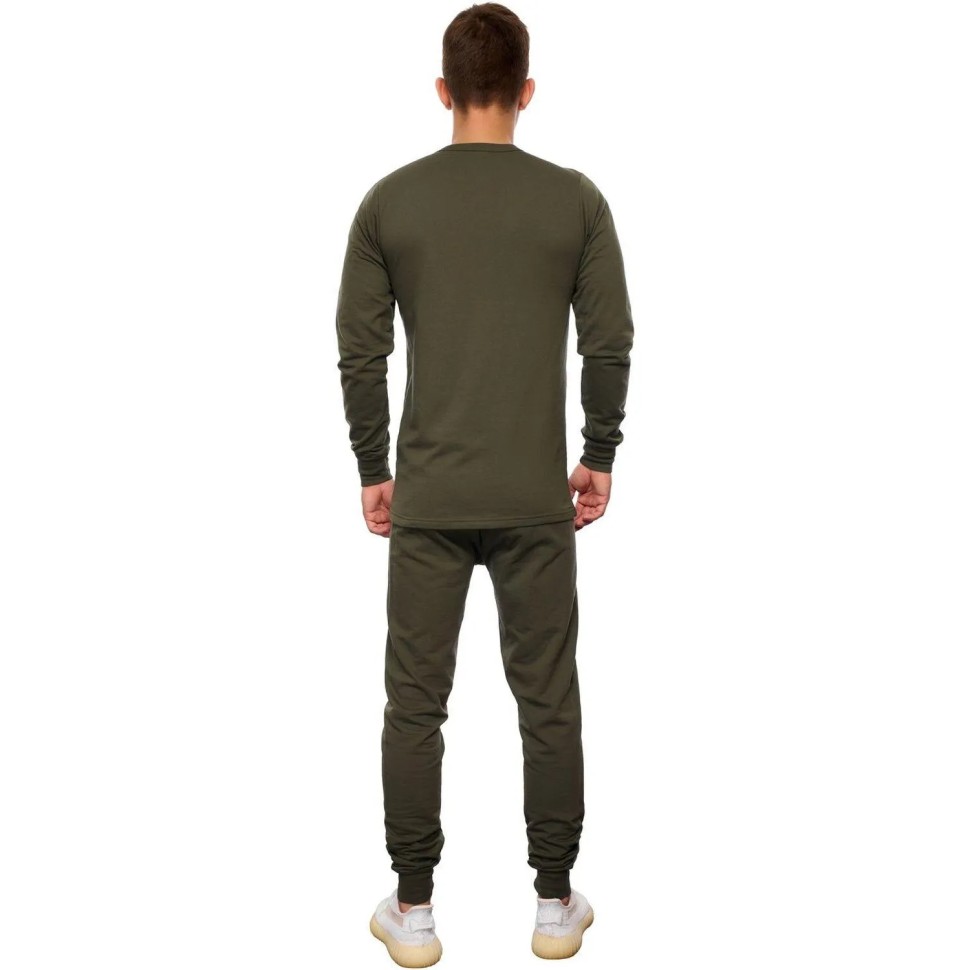 Белье нательное муж трикотаж зимнее с начесом цв.хаки (р.56-58) р.182-188