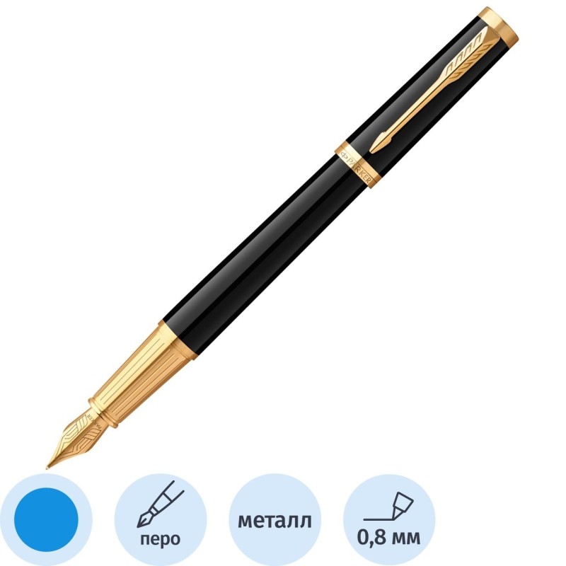 Ручка перьевая Parker Ingenuity Black GT 0,8мм,кор 2182005