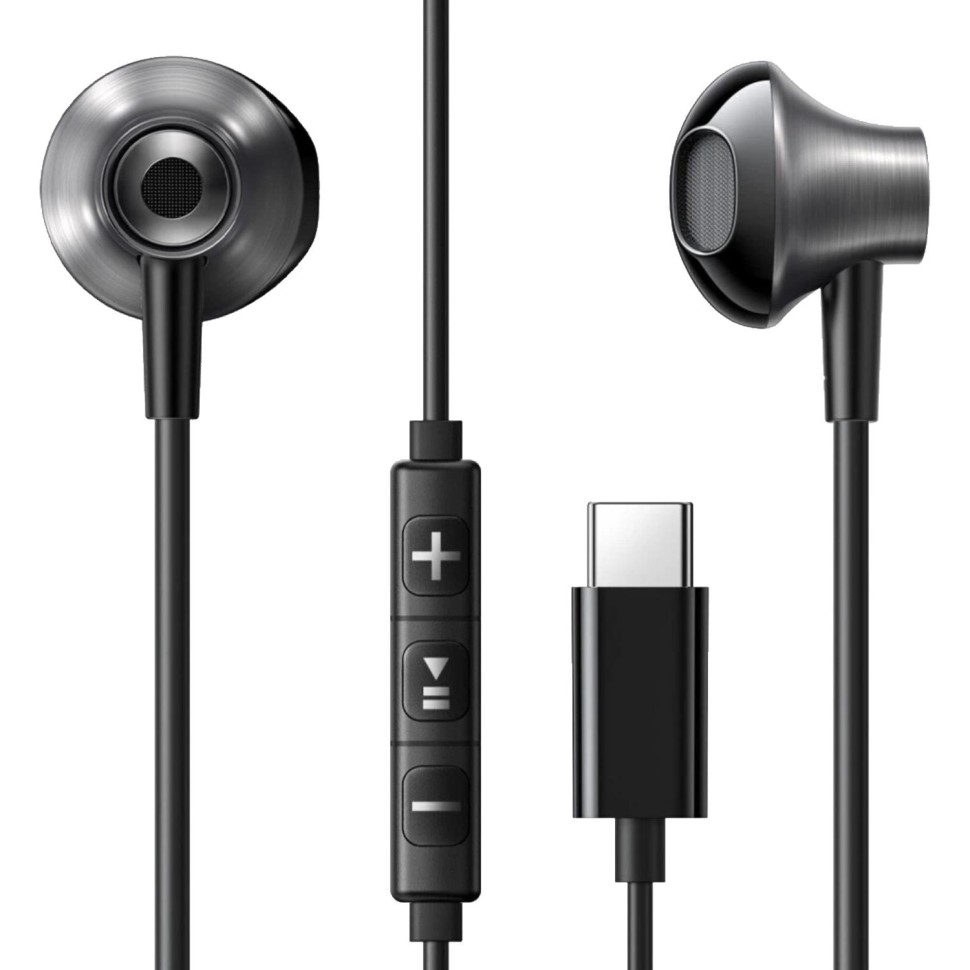 Наушники Ugreen EP106 (35756) Wired Earphones Type-C черный