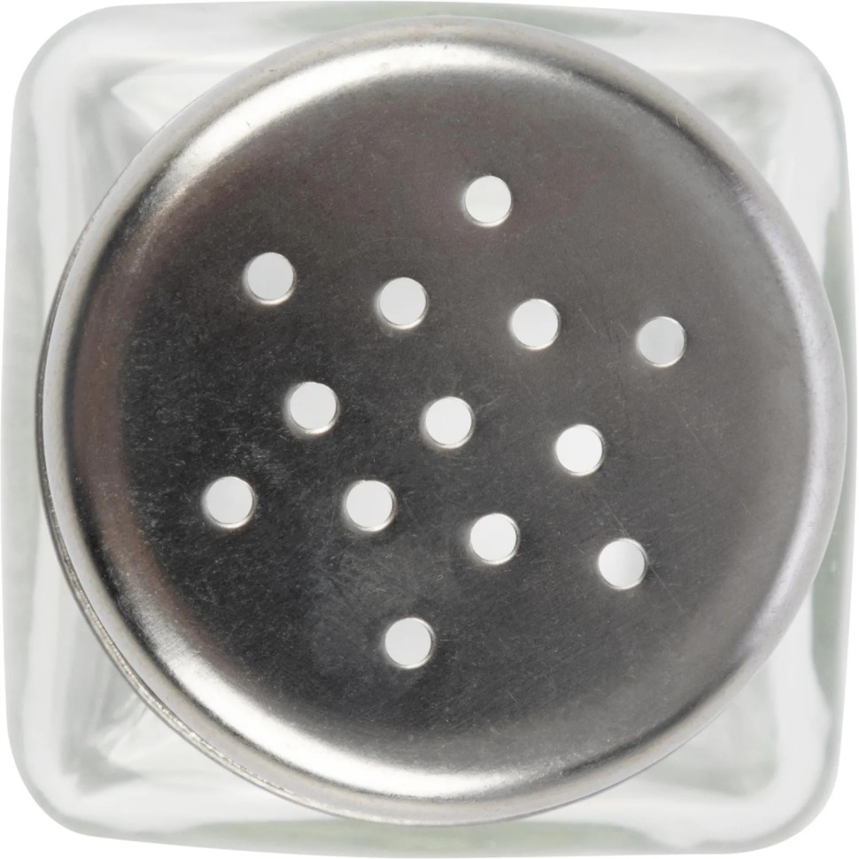 Солонка/перечница SPEZIA, объем 80 мл (стекло, нерж.сталь)