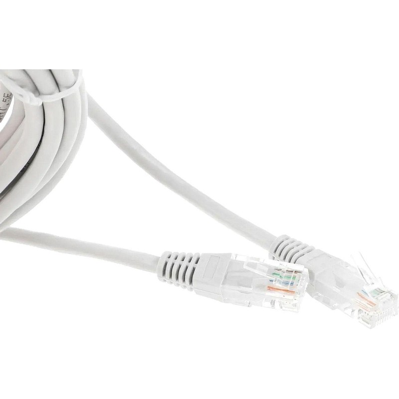 Патч-корд TWT TWT-45-45-5.0-GY UTP кат.5e, 5.0 м, серый