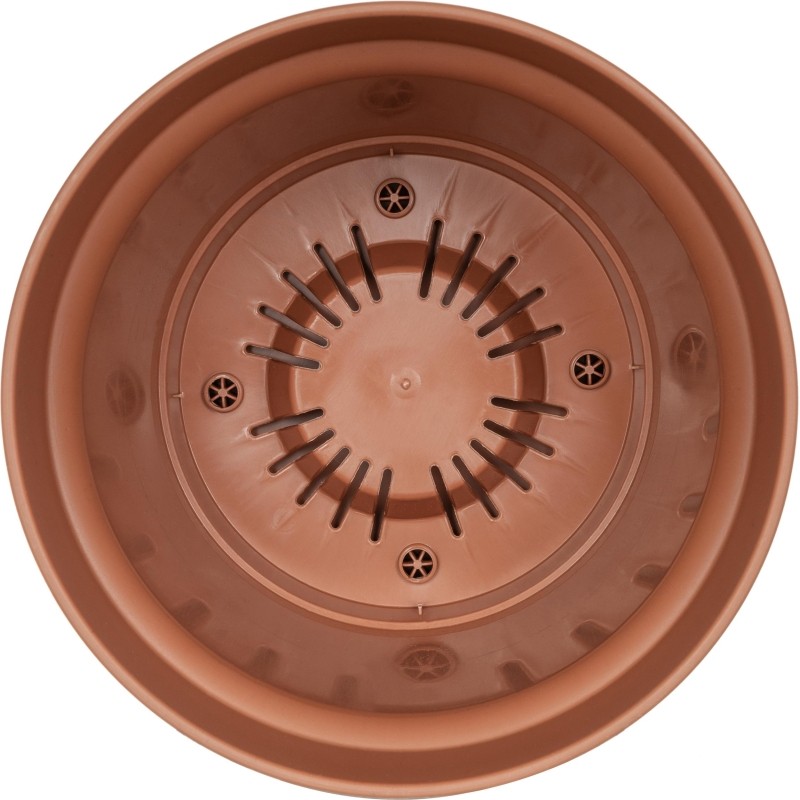 Горшок д/цветов Mint D185мм, 2,3л с поддоном (терракотовый), 221612032