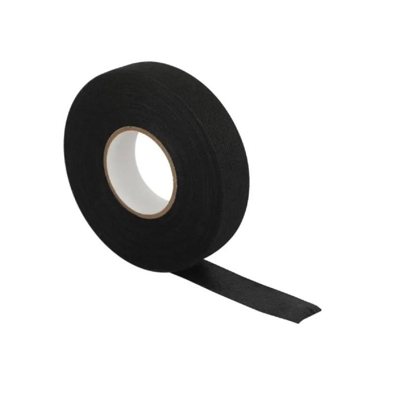 Изолента 19мм х 25м черн.на флисовой основе 19x25 black PET FLEECE 5шт/уп