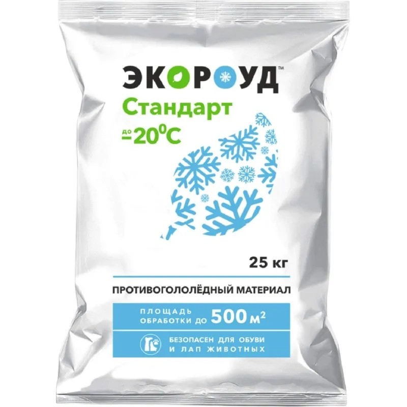 Реагент противогололедный Экороуд Стандарт мешок 25 кг до -20С
