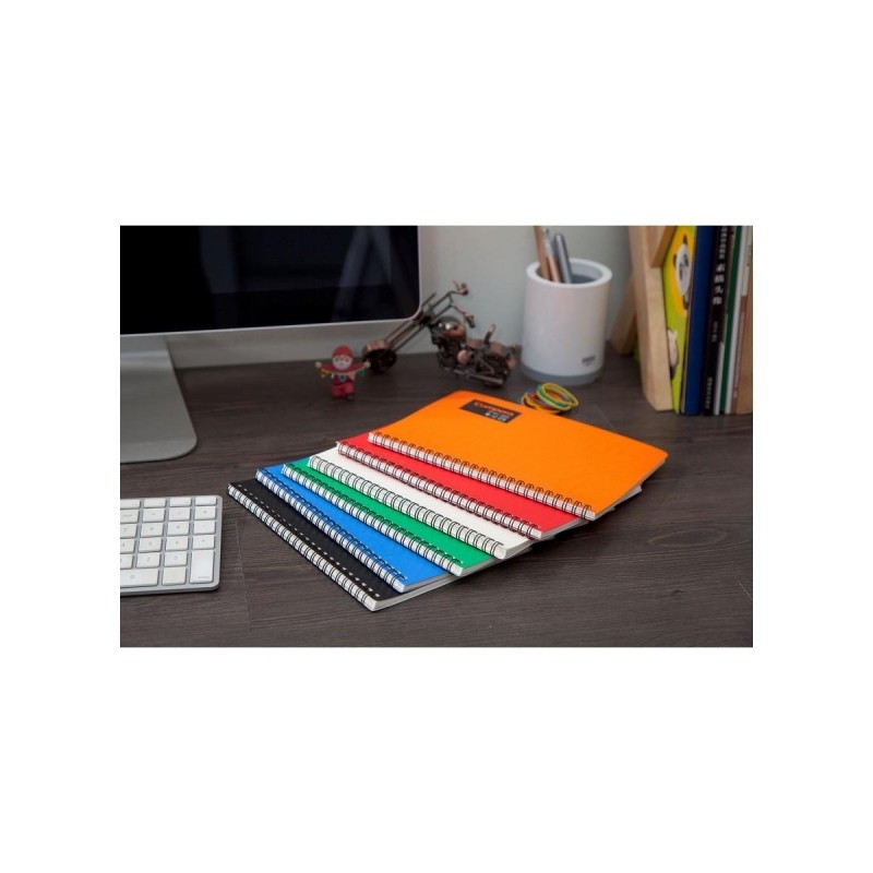 Блокнот на пружине А5, лин, 50 л Comix Compera Original, C7003 BU синий Блокнот на пружине А5, лин, 50 л Comix Compera Original, C7003 BU синий