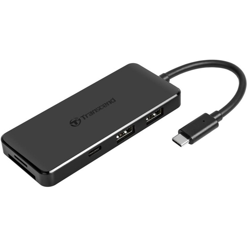 Концентратор USB хаб Transcend TS-HUB5C USB-A 3.2 х2, USB-C, PD, OTG, черн
