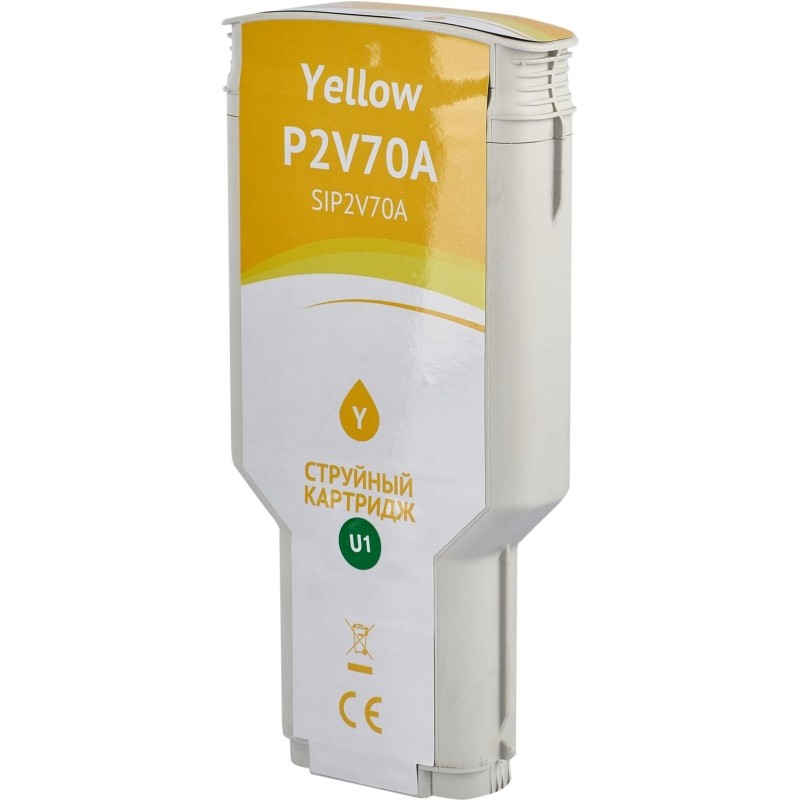 Картридж струйный Sakura P2V70A (№730 Y) жел. для HP DesignJet T1700