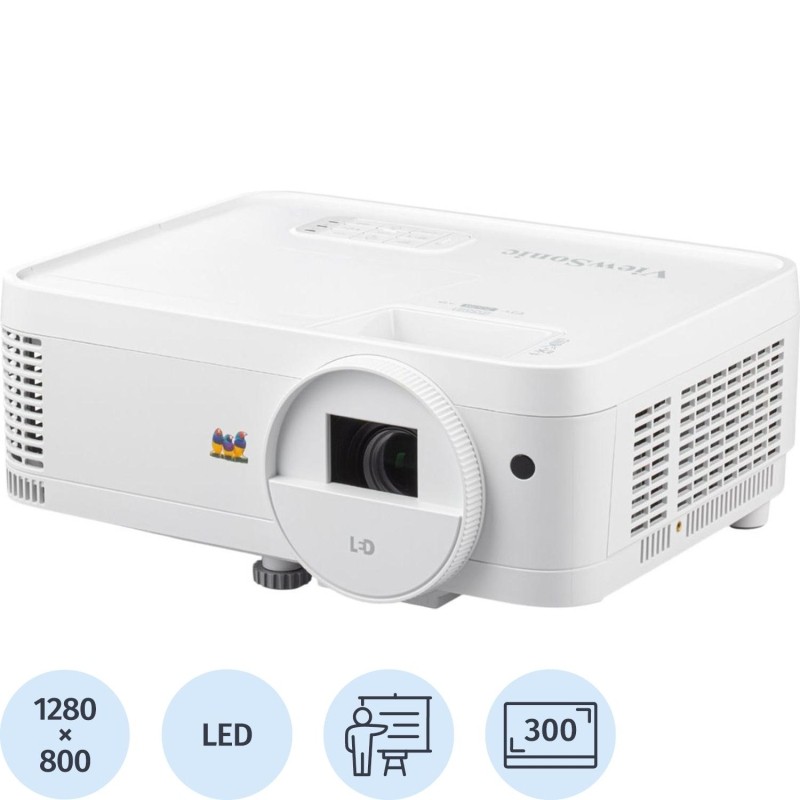 Проектор ViewSonic LS500WH, WXGA, 3000LL, 3 000000:1, LED, HDMI