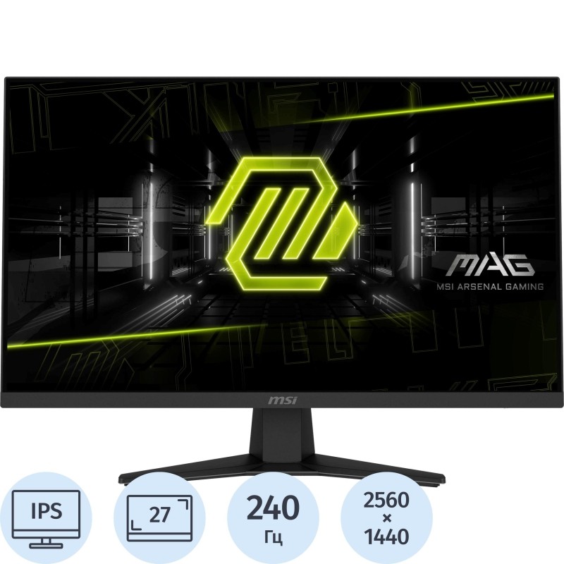 Монитор MSI MAG 274QF X24 27 16:9 WQHD(2560x1440) IPS HDMI DP,240Hz,Black