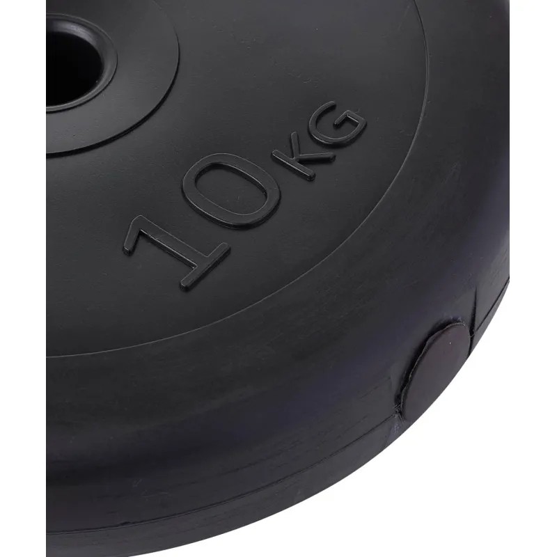 Диск пластиковый BASEFIT BB-203 10 кг, d=26 мм, черный,УТ-00019756