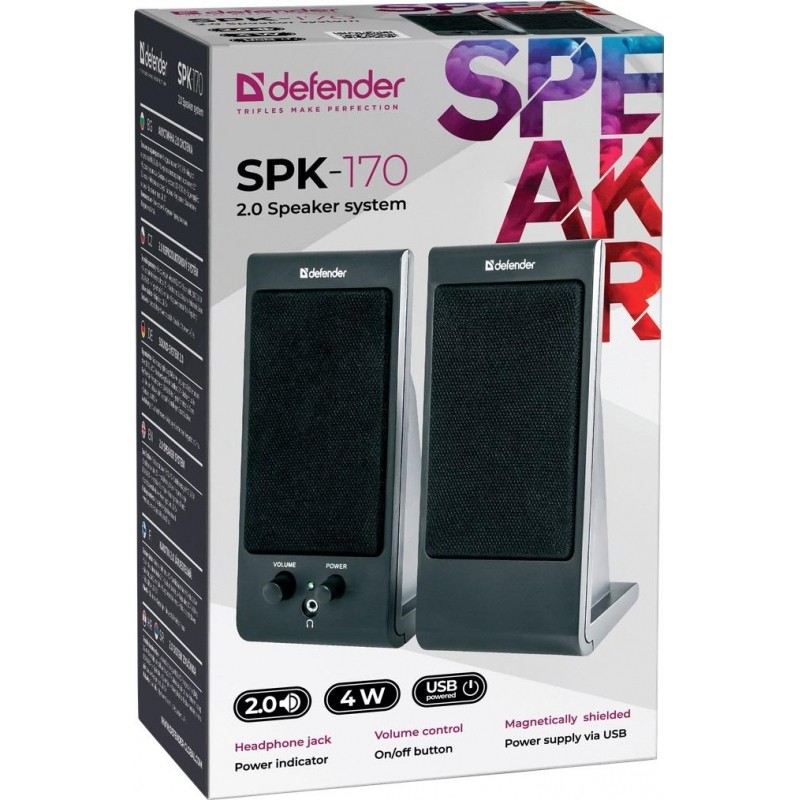 Акустическая система 2.0 Defender SPK-170