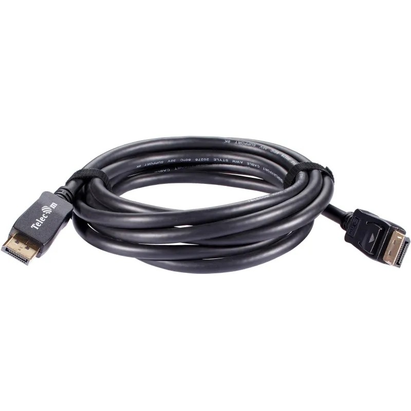 Кабель DP-DP соединительный 1.4V 8K@60Hz  3м , Econom, Telecom (TCG745C-3M)