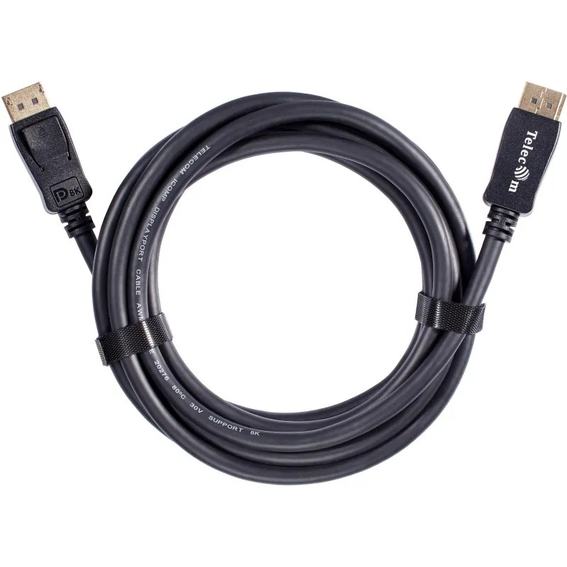 Кабель DP-DP соединительный 1.4V 8K@60Hz  3м , Econom, Telecom (TCG745C-3M)