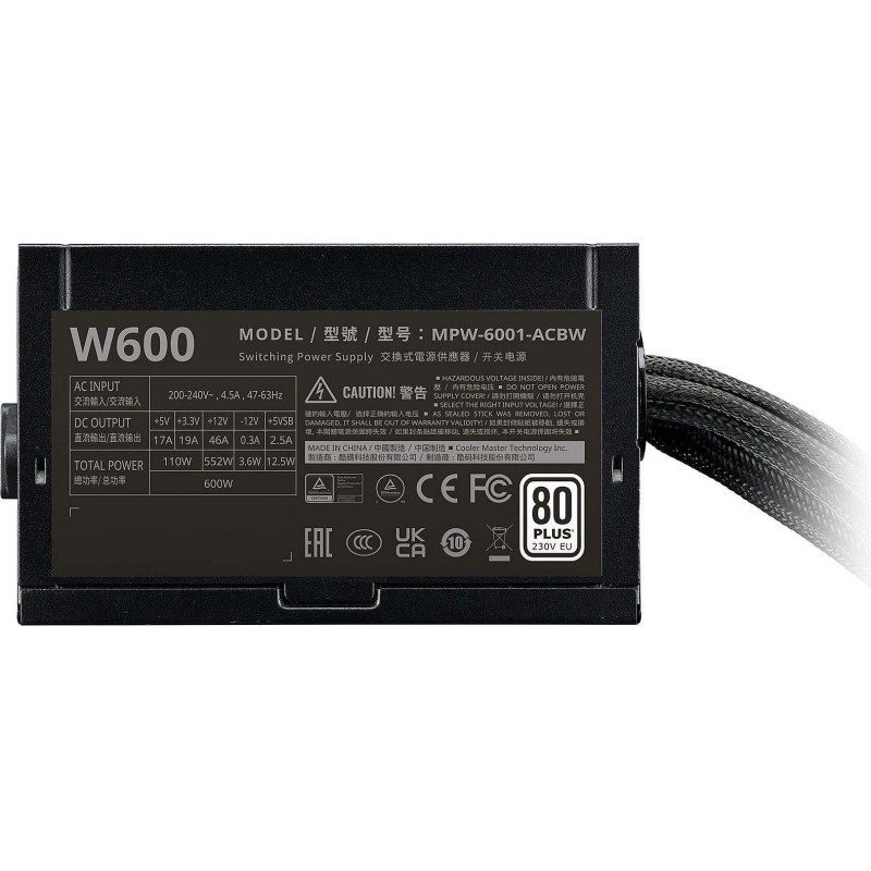 Блок питания COOLER MASTER ATX 600W MPW-6001-ACBW-BEU