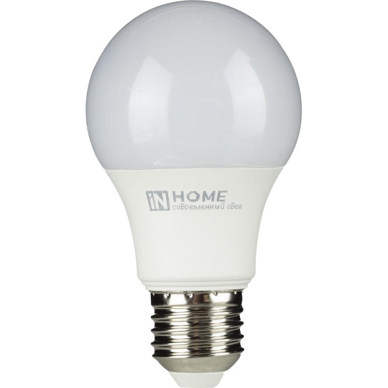 Лампа светодиодная LED-A60-VC 10Вт 230В Е27 6500К 950 Лм IN HOME