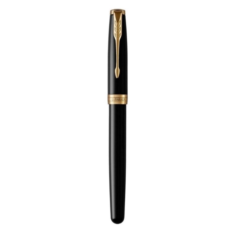 Роллер Parker Sonnet Black Lacquer GT черн,0,8мм,подар.уп 1931496