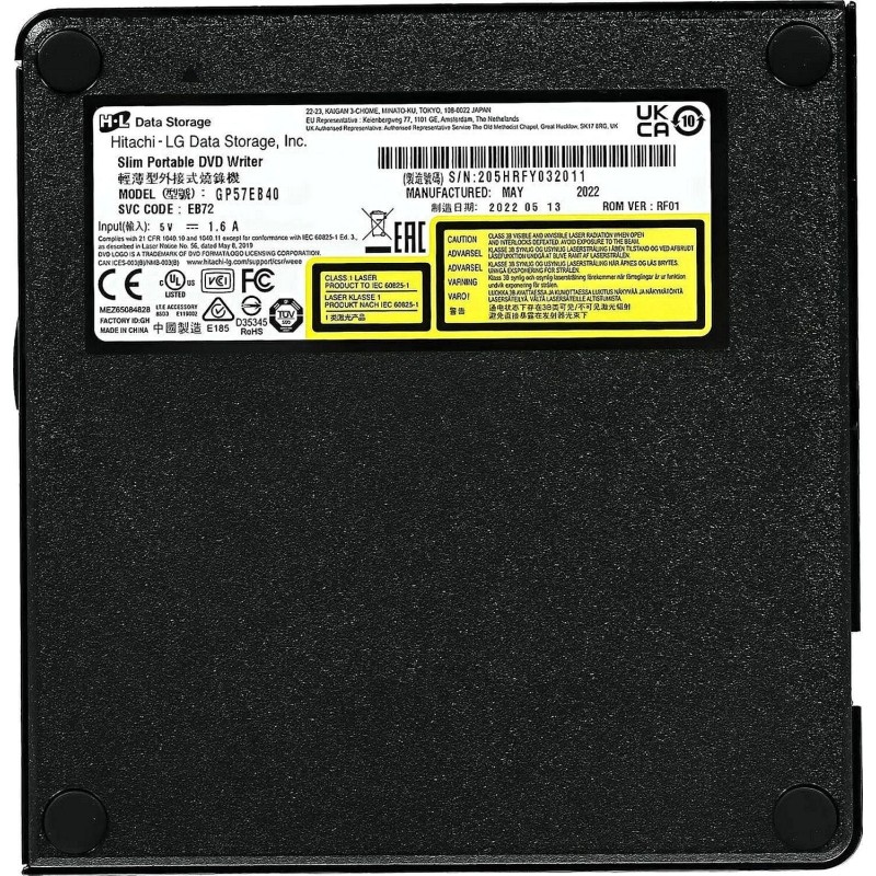 Привод LG DVD-RW GP57EB40 ext. Black Slim Ret