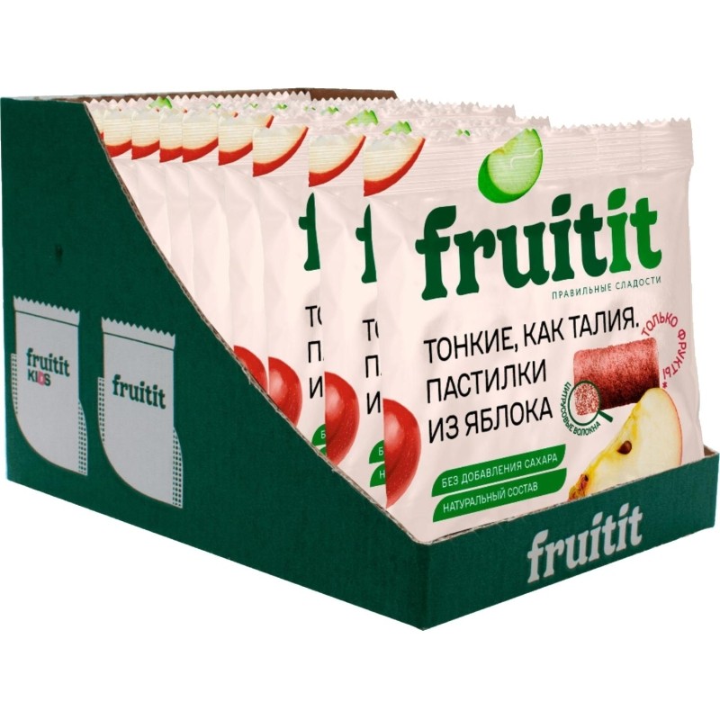 Пастила пастилки FRUIT IT яблочные, 3+, 70г