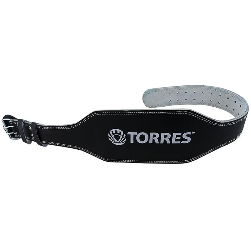 Пояс тяжелоатлетический TORRES, PRL619018M, р.M (110 см), 15 см, кожа, черн