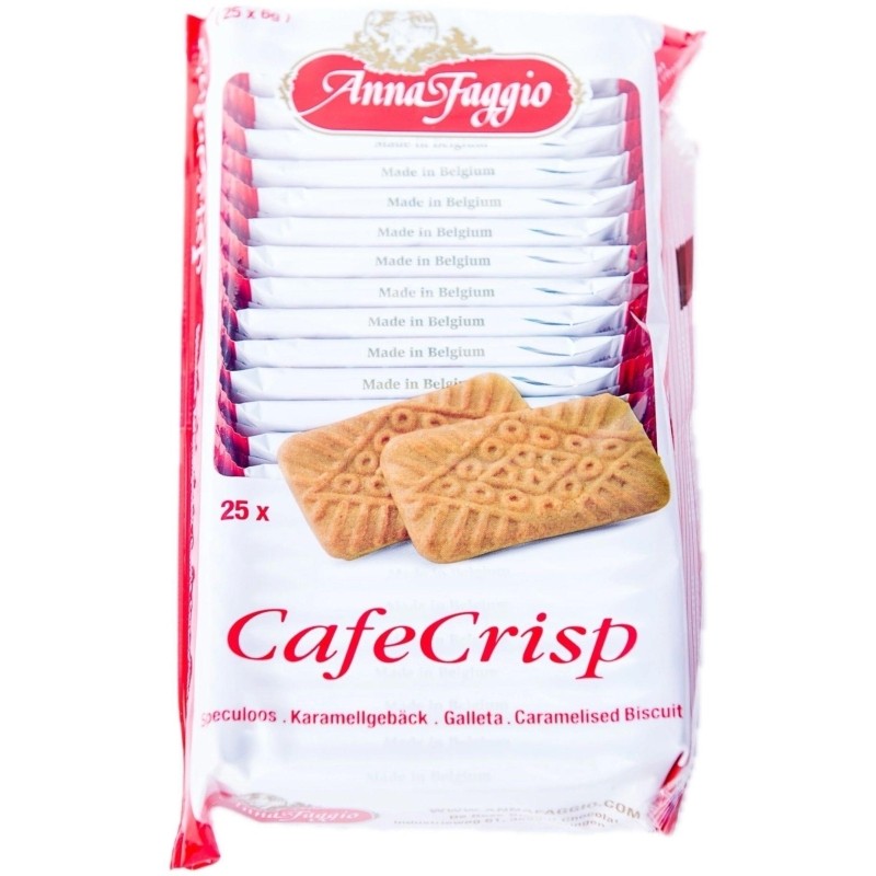Печенье Cafe Crisp ANNA FAGGIO хруст.карамельное (инд.уп.), 25шт/уп., 150г