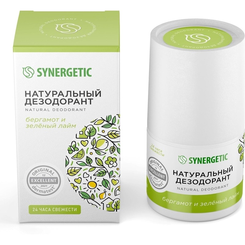 Дезодорант SYNERGETIC бергамот - зеленый лайм 50 мл