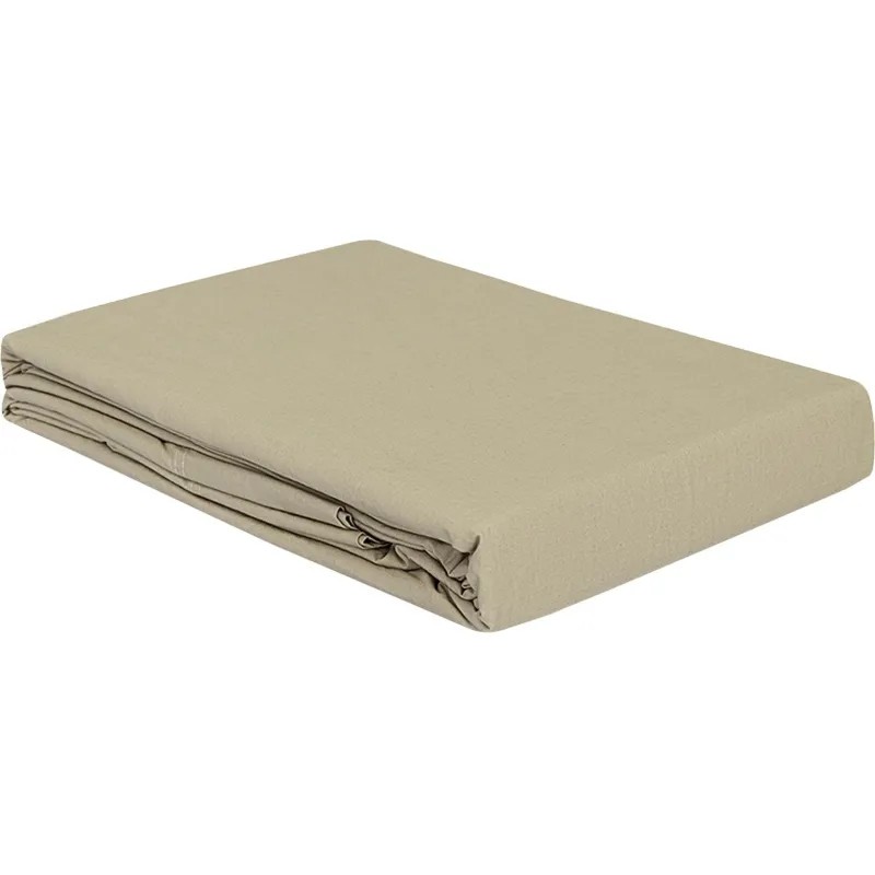 Простыня 160х200х30 на рез.из стир. перкаля бежево-серого цв,TK24-FS0039