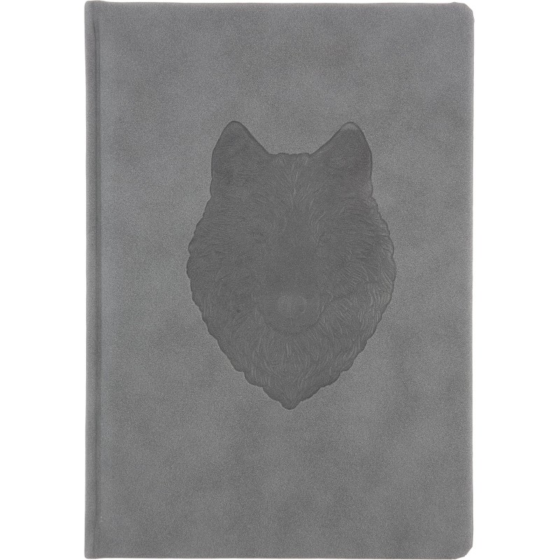 Ежедневник недатированный Attache Selection Animals, А5, 160л.,волк, серый