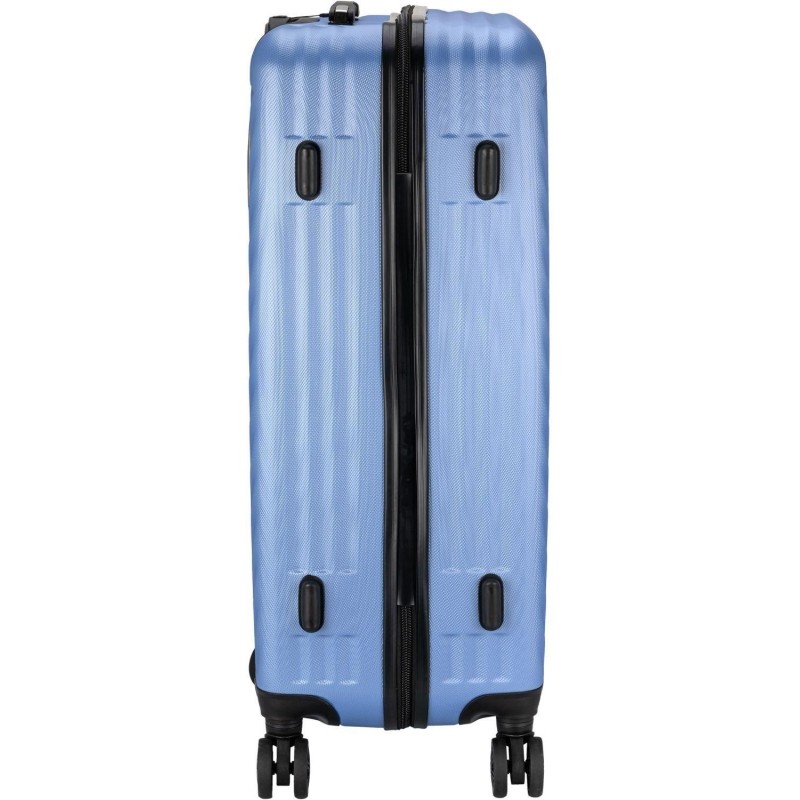 Чемодан TORBER Lama, синий, ABS-пластик, 49 х 29,5 х 77см, 92л, T1919L-Blue