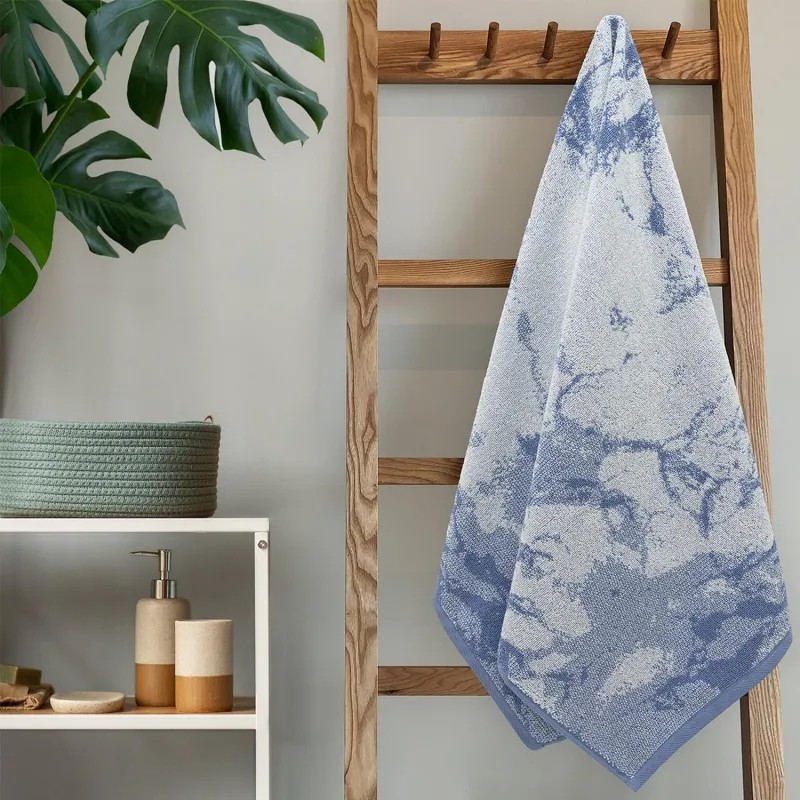 Полотенце махровое УЗБ Marmola,M 50х 80 син,161328