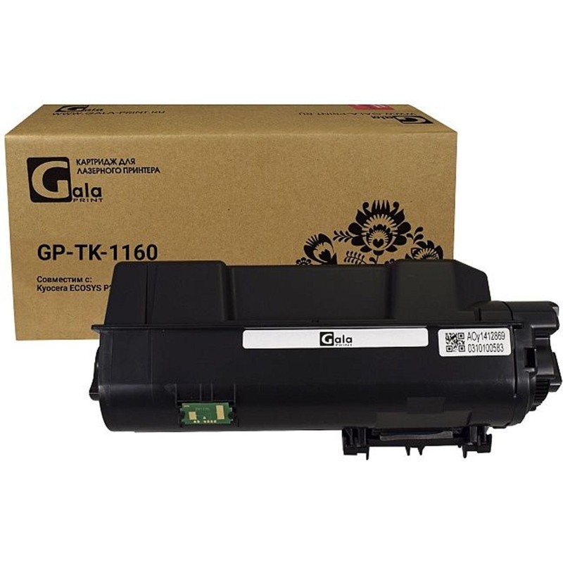 Тонер-картридж GalaPrint TK-1160 для принтеров Kyocera  P2040/P2040dn