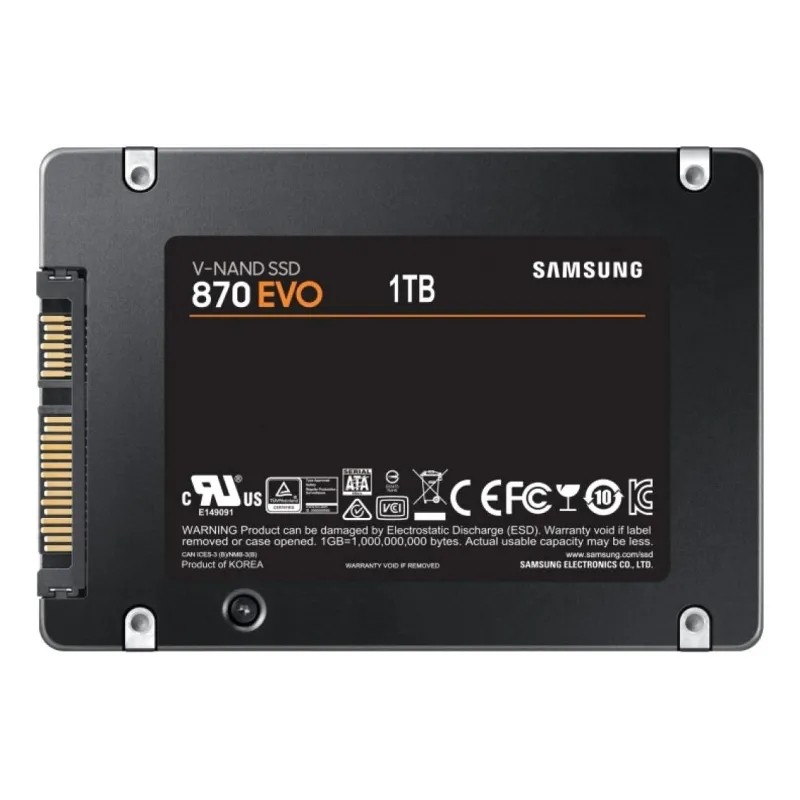 SSD накопитель Samsung SATA III 1Tb 870 EVO 2.5(R560/W530MB/s)(MZ-77E1T0BW)