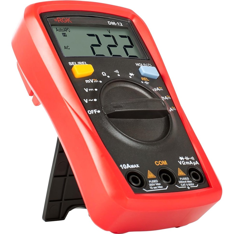 Мультиметр цифровой RGK DM-12 с поверкой (779630)
